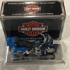 Harley-Davidson Die Cast Model - Blue